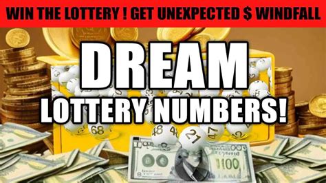 lottery dream numbers|How to Dream of Winning Lottery Numbers.